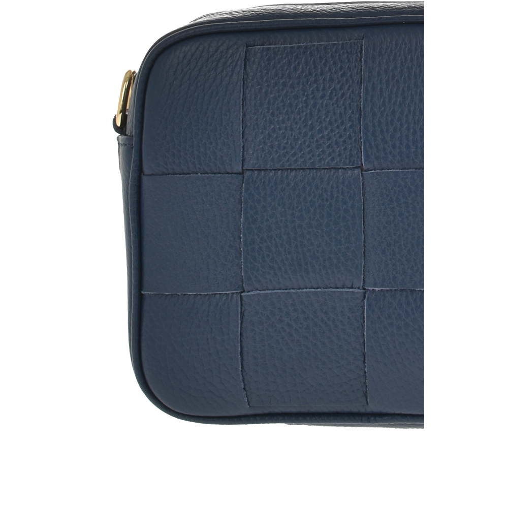 Geanta de umar din piele naturala Antonia Moretti AM1127, Albastru, #5, Bagsy