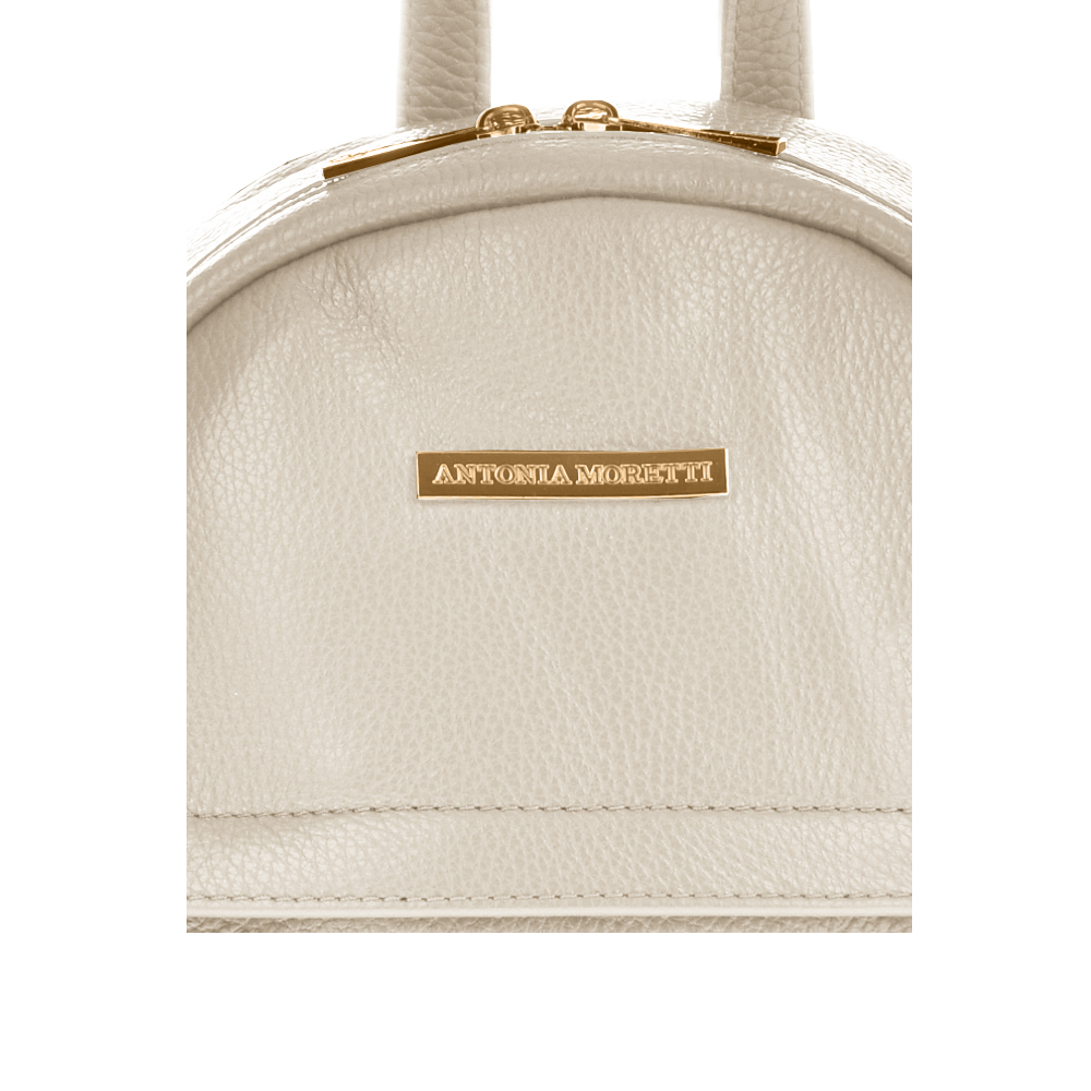 Rucsac dama din piele naturala Antonia Moretti AM1129, Beige, #5, Bagsy