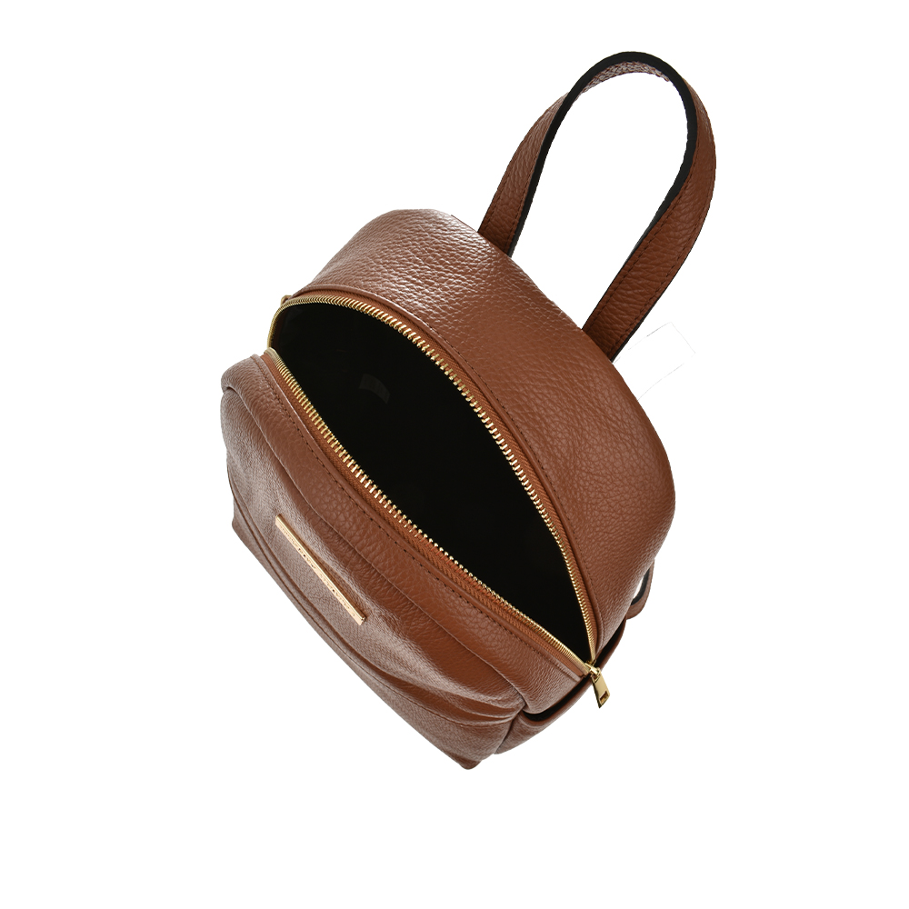 Rucsac dama din piele naturala Antonia Moretti AM1129, Cognac, #4, Bagsy