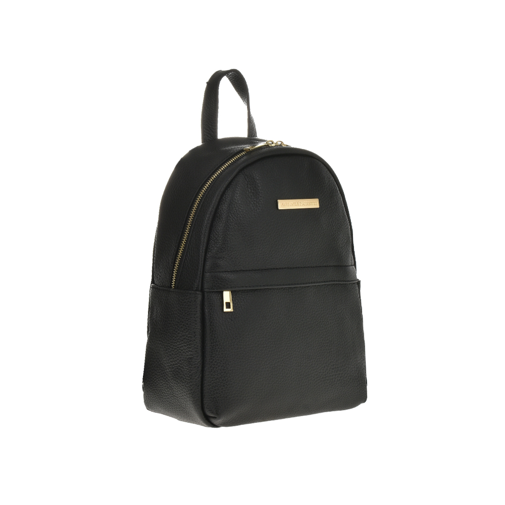 Rucsac dama din piele naturala Antonia Moretti AM1129, Nero, #2, Bagsy