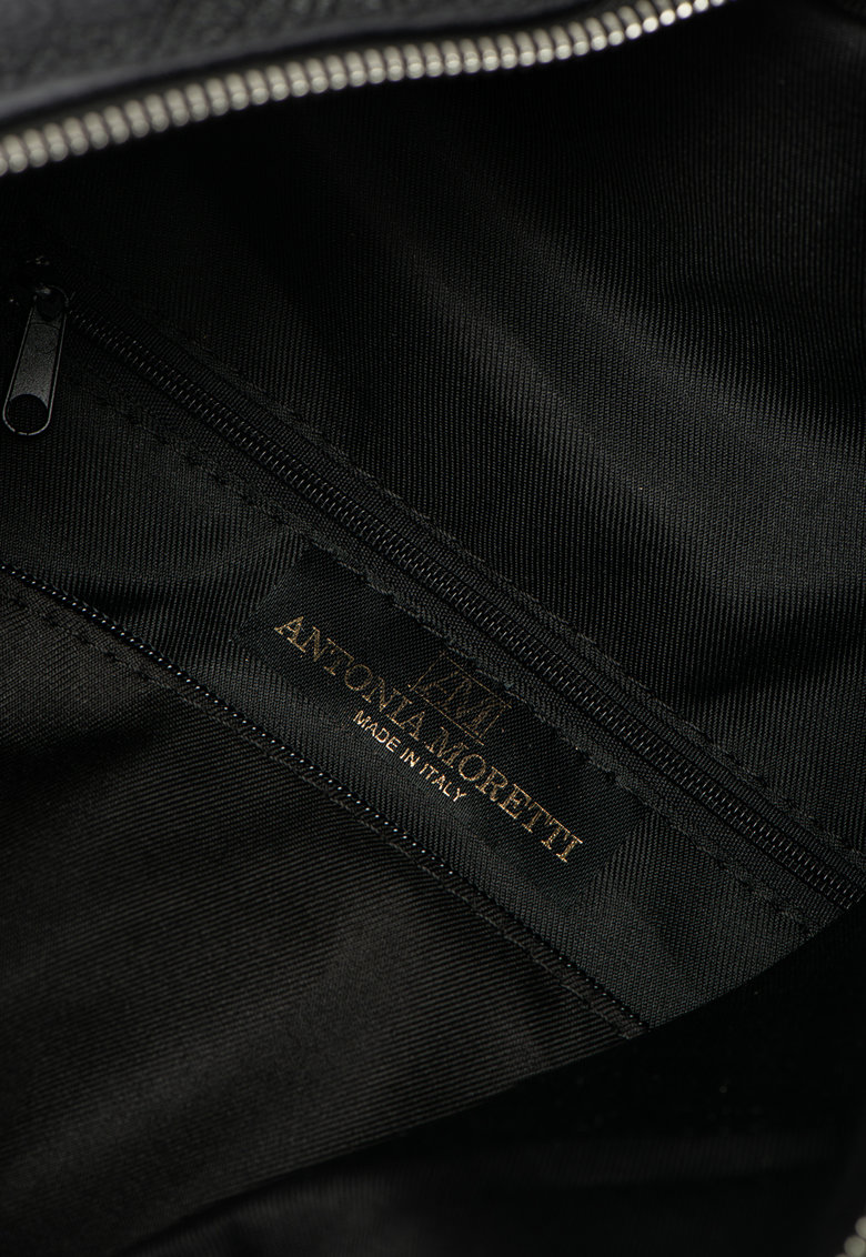 Rucsac dama din piele naturala Antonia Moretti AM1130, Negru, #3, Bagsy
