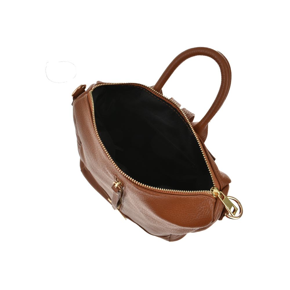 Rucsac din piele natuarala Antonia Moretti AM1131, Cognac, #4, Bagsy