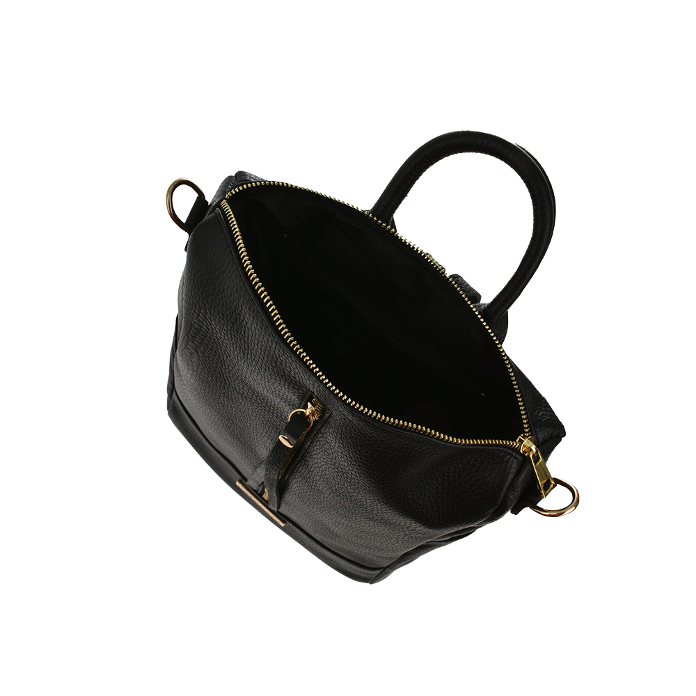 Rucsac din piele natuarala Antonia Moretti AM1131, Negru, #4, Bagsy