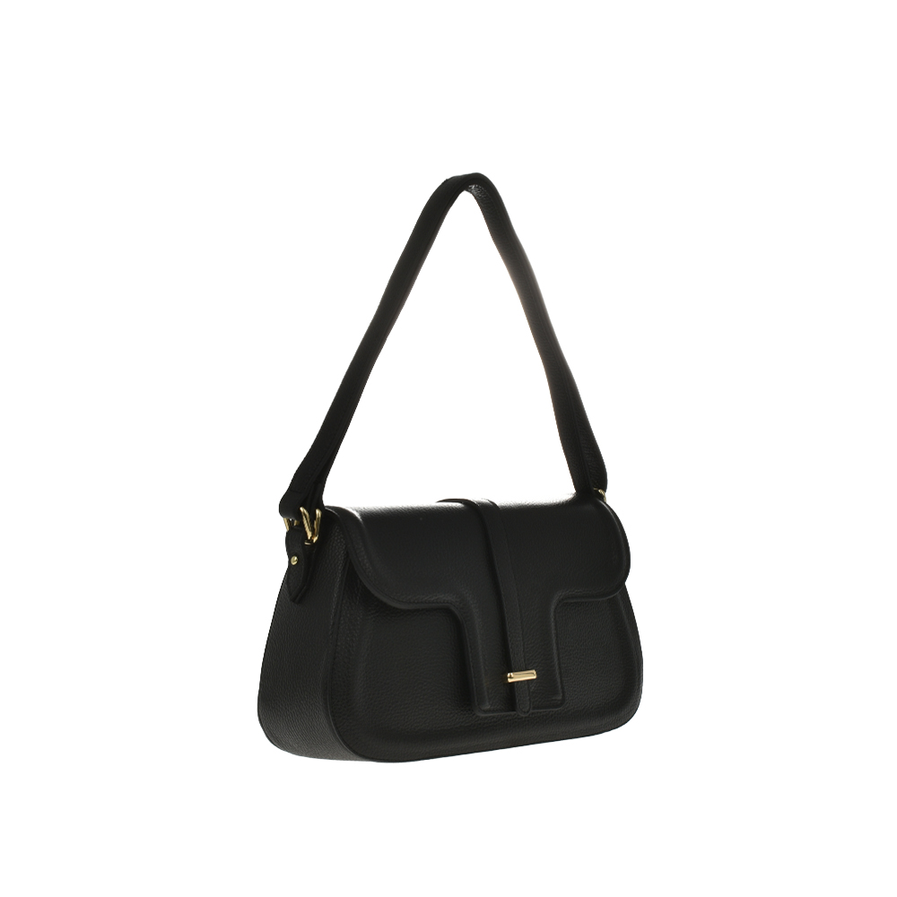 Geanta de mana din piele natuarla Antonia Moretti AM1163, Negru, #2, Bagsy