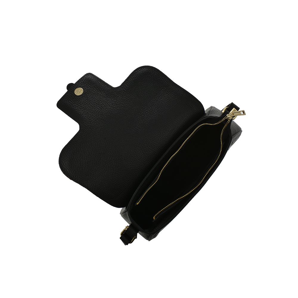 Geanta de mana din piele natuarla Antonia Moretti AM1163, Negru, #3, Bagsy