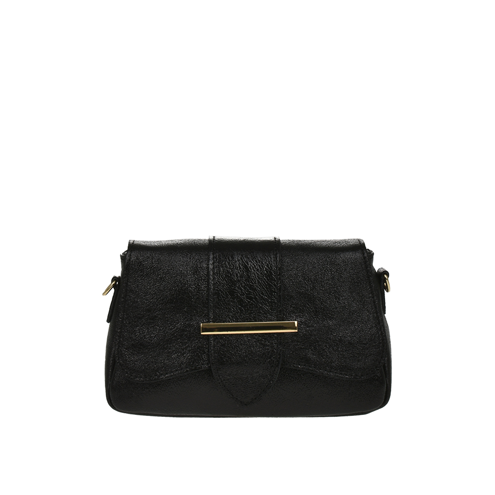 Geanta de umar din piele naturala Antonia Moretti AM1181, Negru, #1, Bagsy