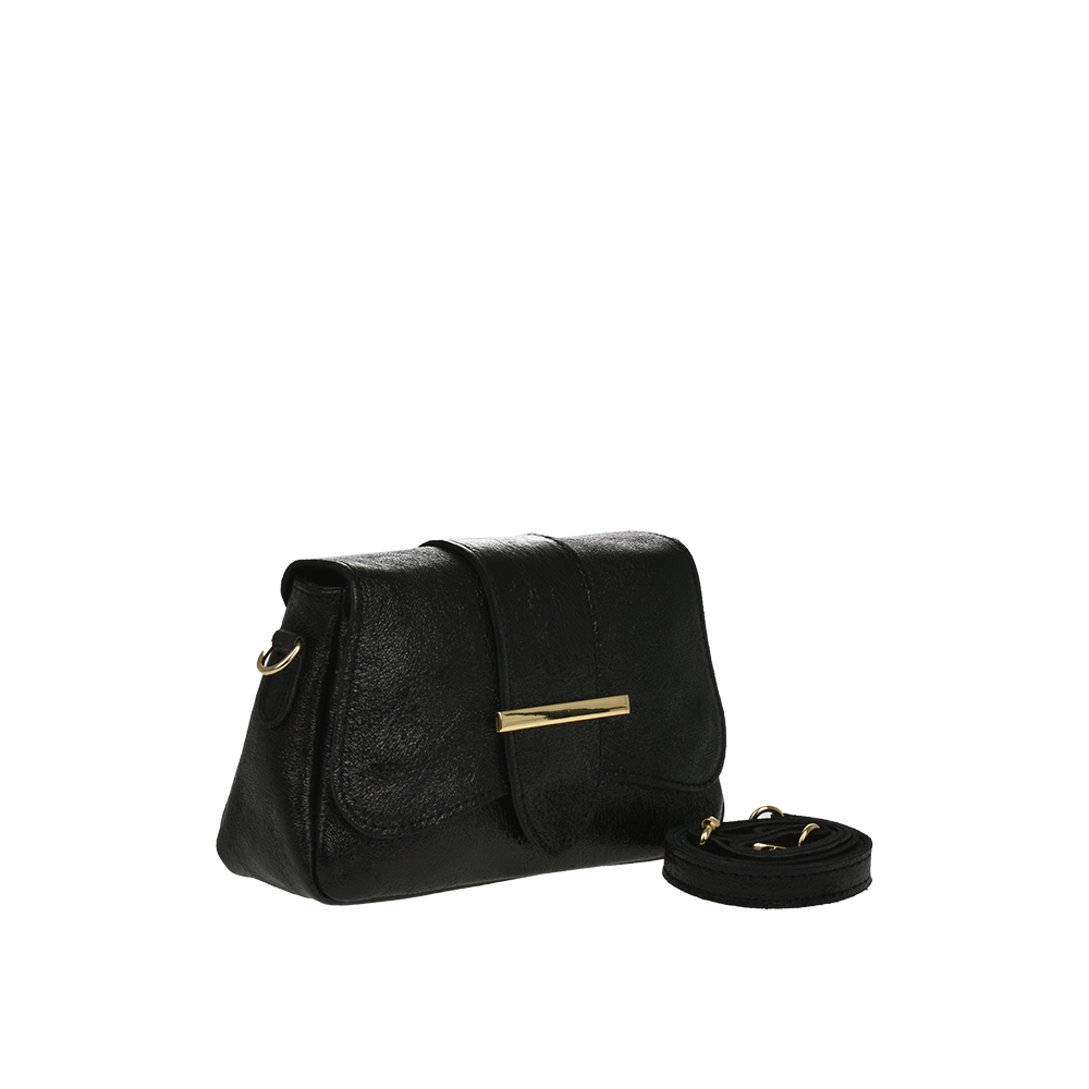 Geanta de umar din piele naturala Antonia Moretti AM1181, Negru, #2, Bagsy