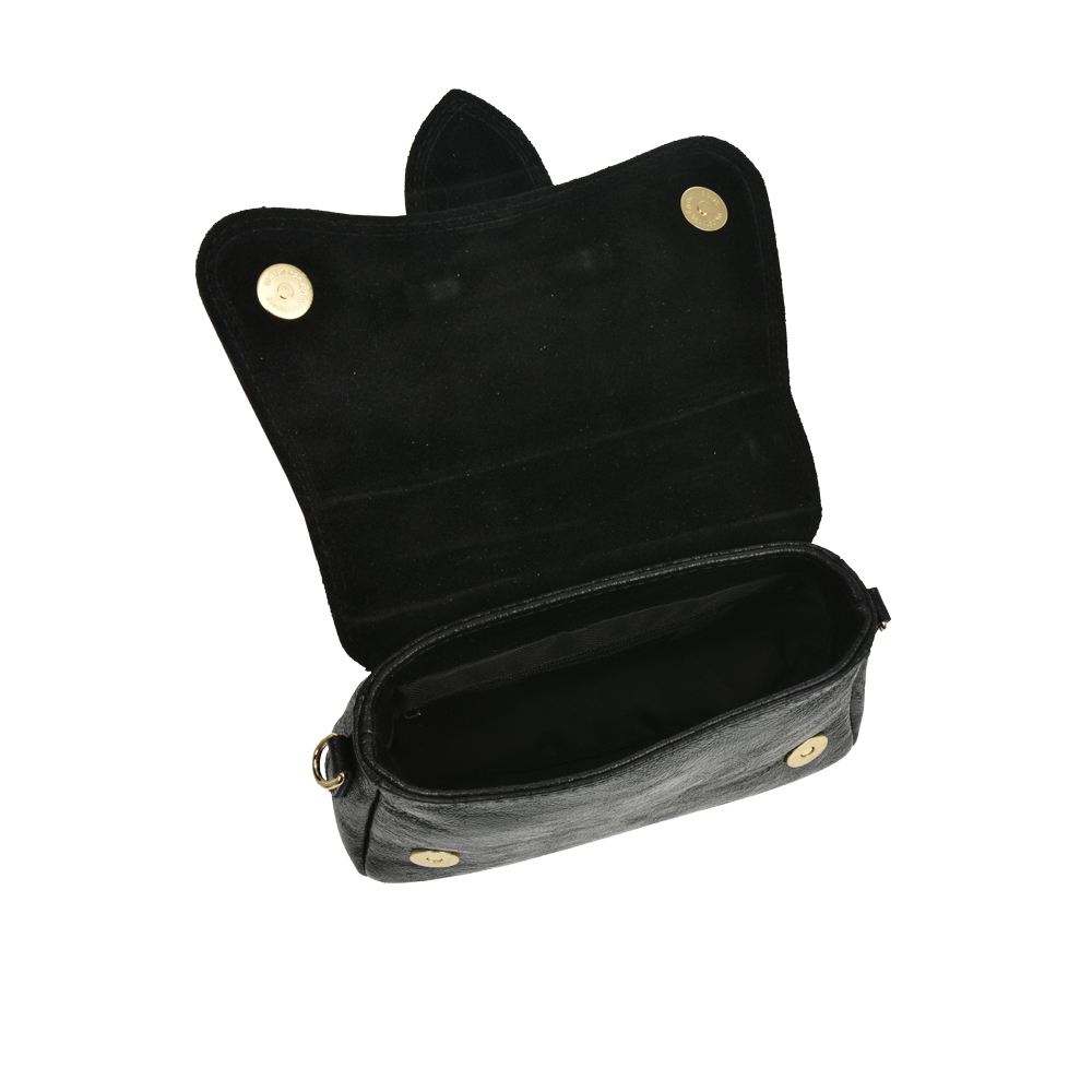 Geanta de umar din piele naturala Antonia Moretti AM1181, Negru, #4, Bagsy