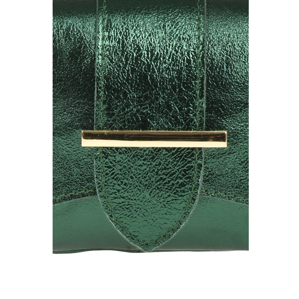 Geanta de umar din piele naturala Antonia Moretti AM1181, Verde, #5, Bagsy