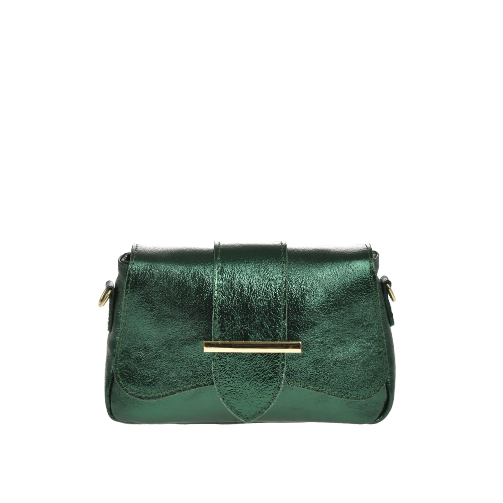 Geanta de umar din piele naturala Antonia Moretti AM1181, Verde, #1, Bagsy