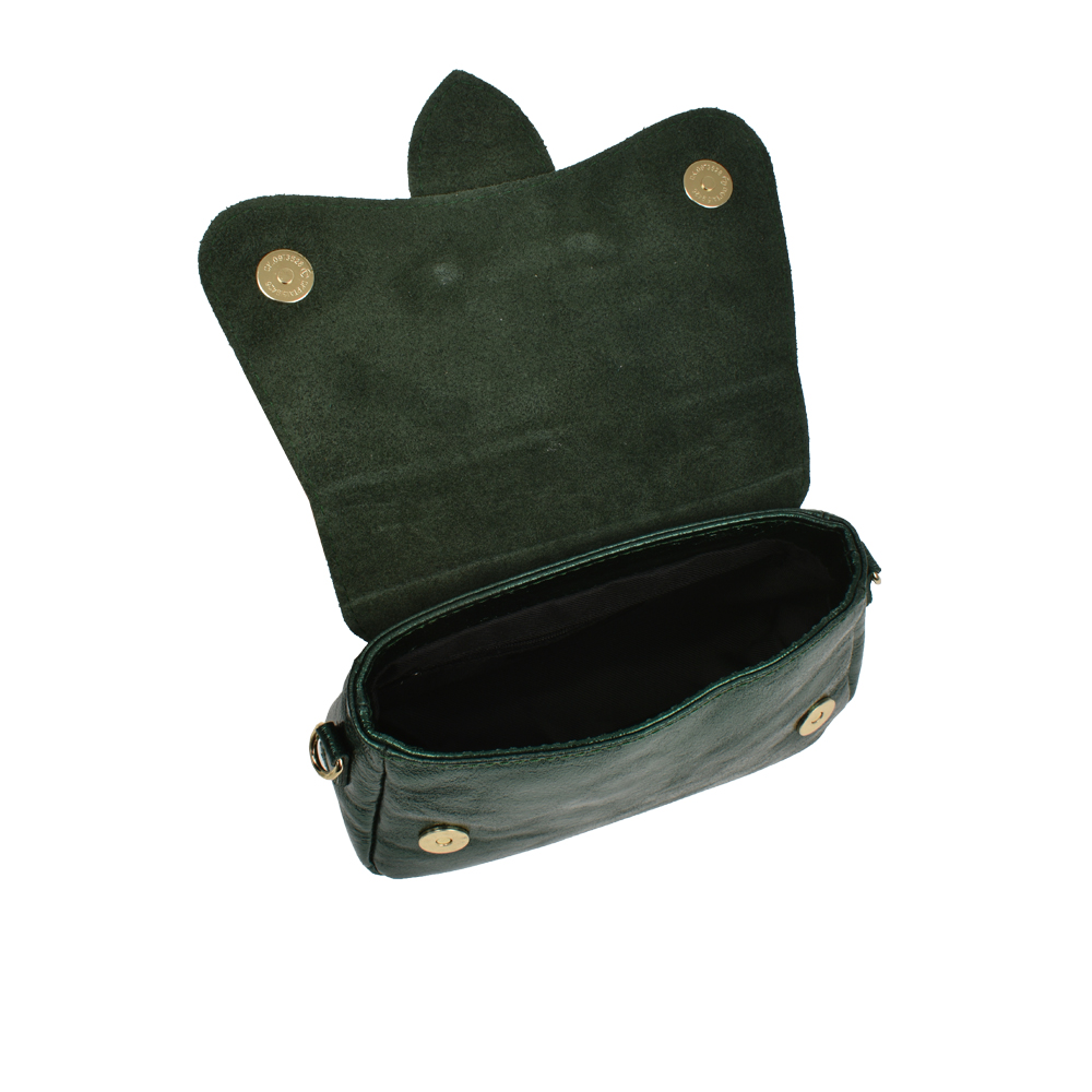 Geanta de umar din piele naturala Antonia Moretti AM1181, Verde, #4, Bagsy