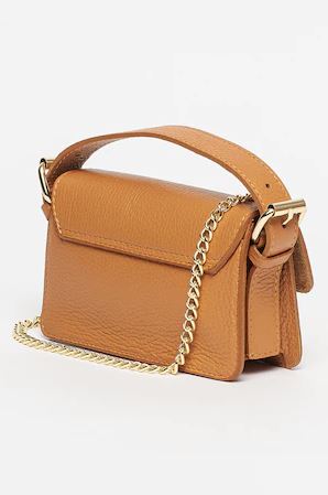 Geanta de umar din piele naturala Antonia Moretti AM1182, Cognac, #2, Bagsy