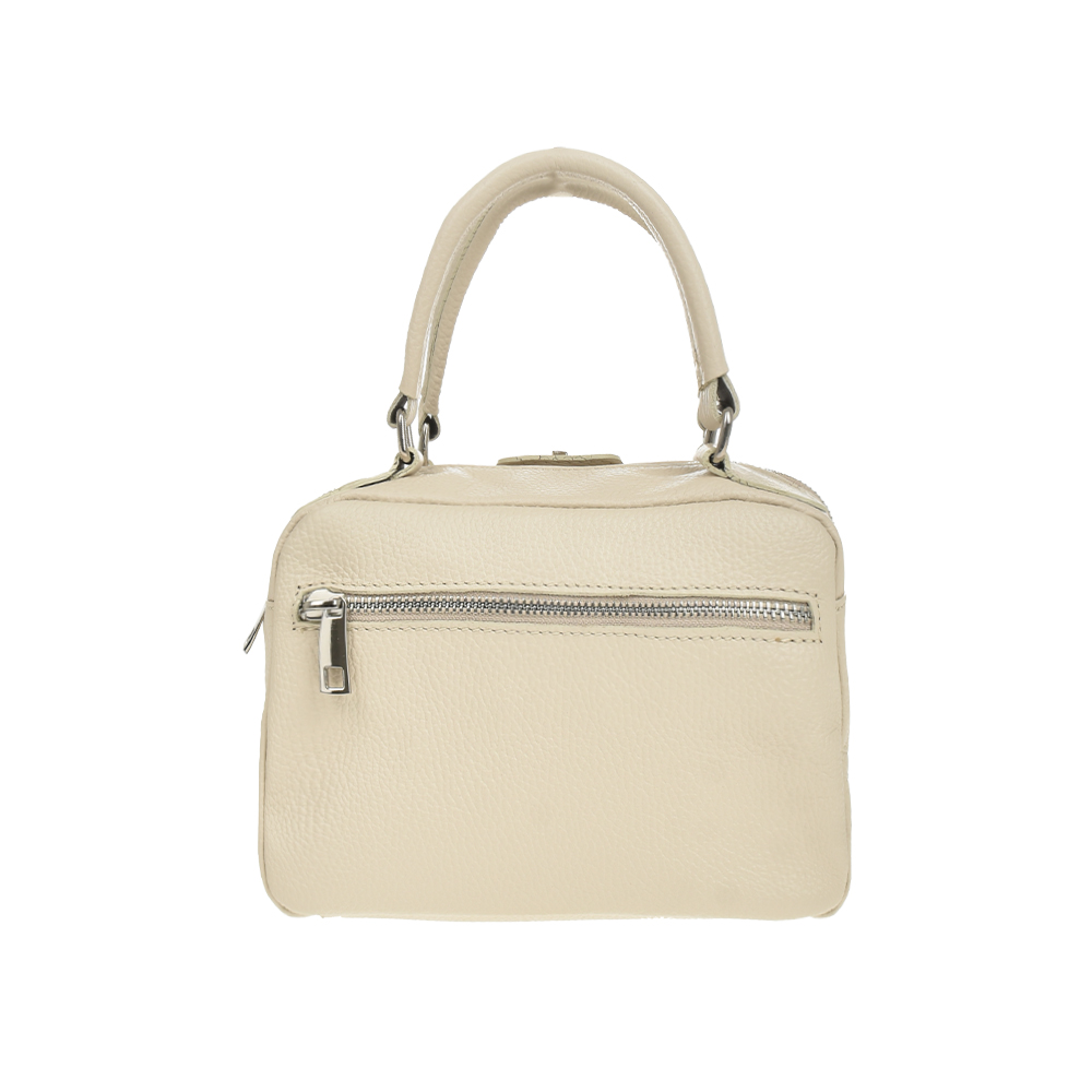 Geanta de mana din piele naturala Antonia Moretti AM1188, Bej, #3, Bagsy