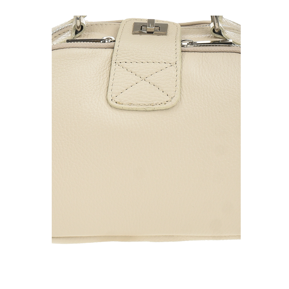 Geanta de mana din piele naturala Antonia Moretti AM1188, Bej, #5, Bagsy