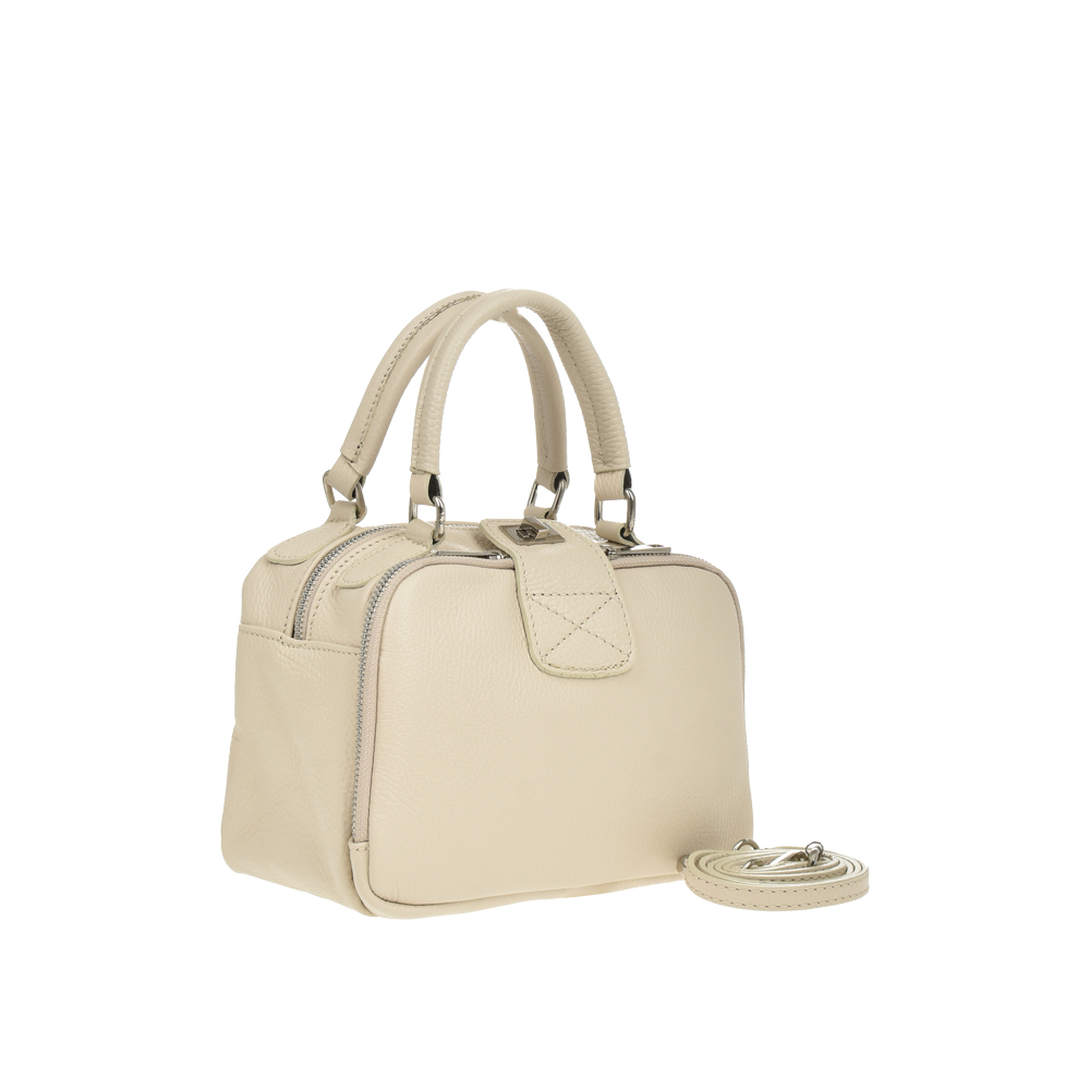 Geanta de mana din piele naturala Antonia Moretti AM1188, Bej, #2, Bagsy