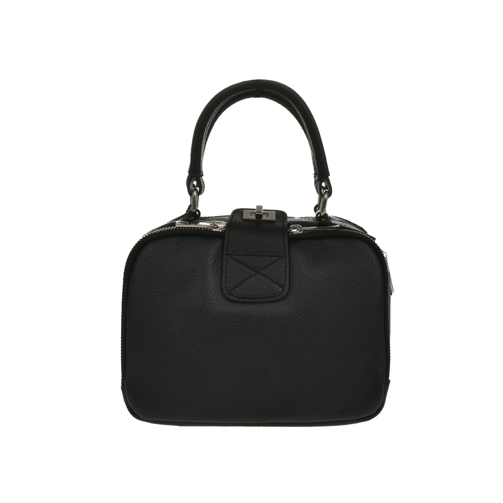 Geanta de mana din piele naturala Antonia Moretti AM1188, Negru, Nr. 1, Bagsy