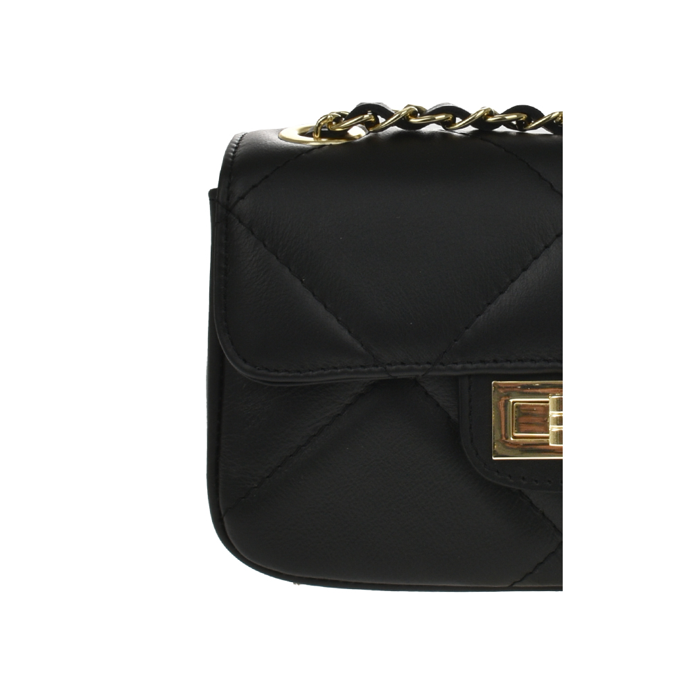 Geanta de umar din piele naturla Antonia Moretti AM1200, Negru, #5, Bagsy