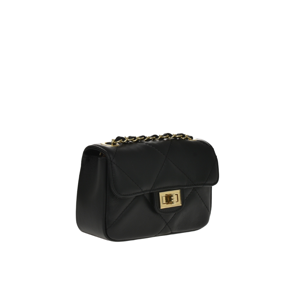 Geanta de umar din piele naturla Antonia Moretti AM1200, Negru, #2, Bagsy