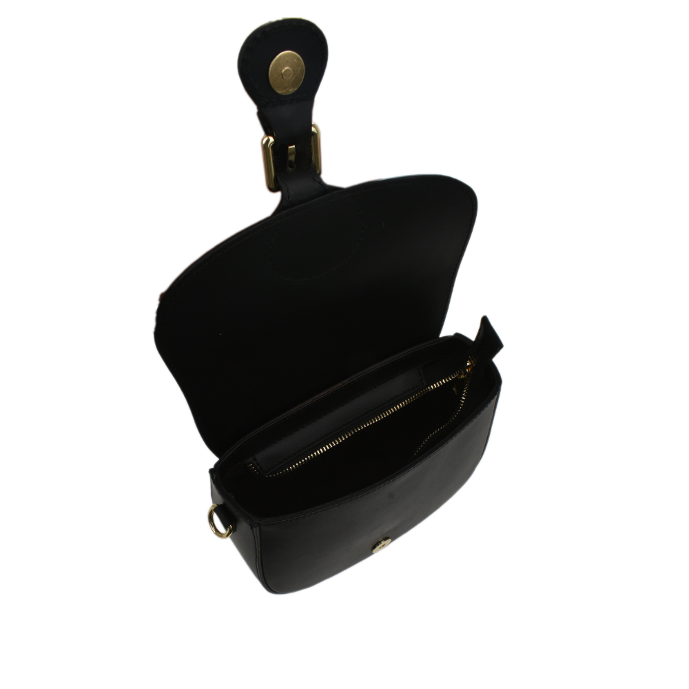 Geanta de mana din piele naturala Antonia Moretti AM1204, Negru, #4, Bagsy