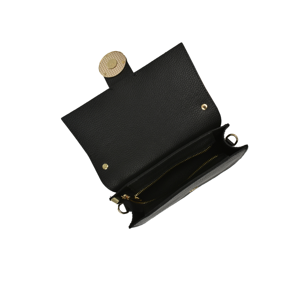 Geanta de mana din piele naturala Antonia Moretti AM1205, Negru, #4, Bagsy