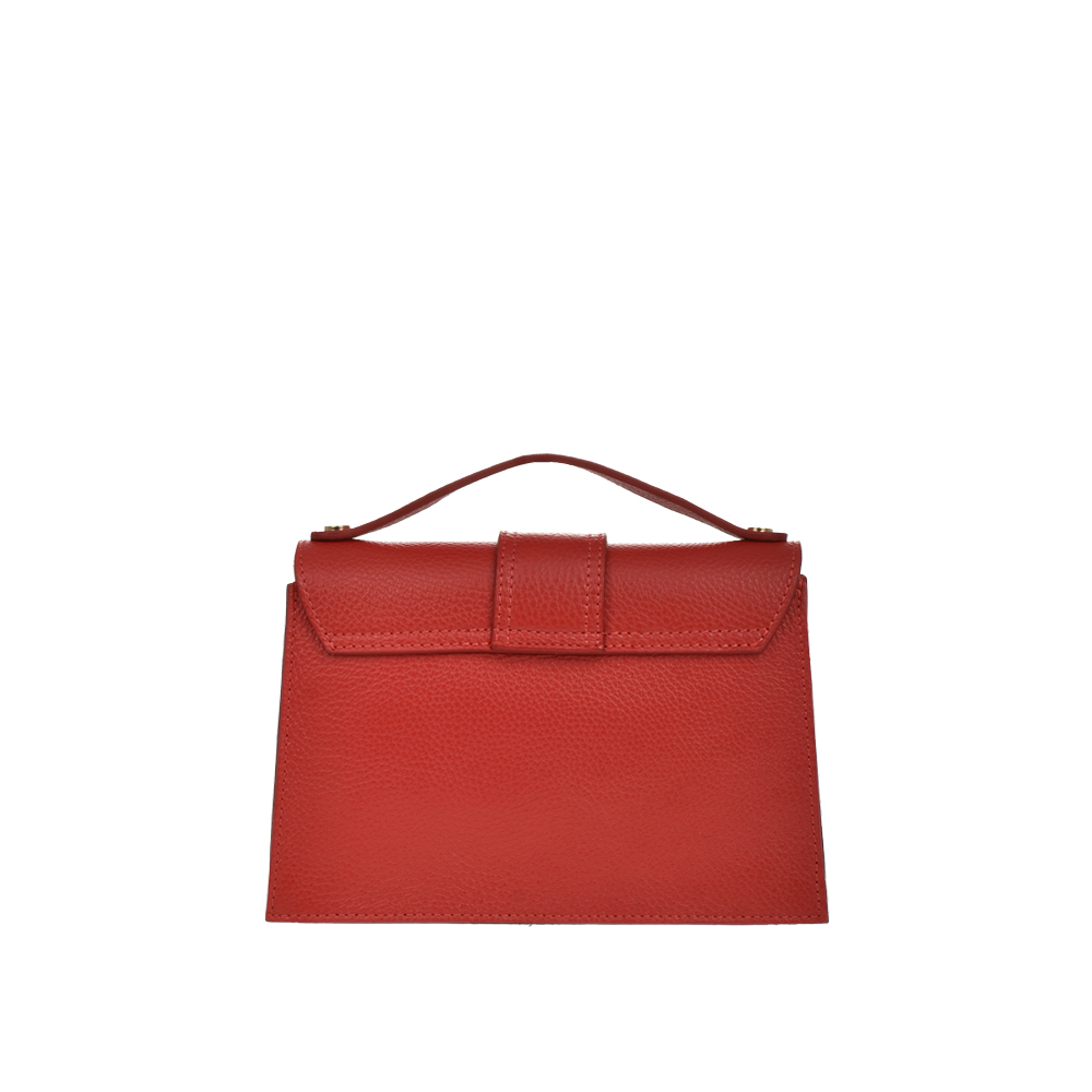 Geanta de mana din piele naturala Antonia Moretti AM1205, Rosu, #3, Bagsy