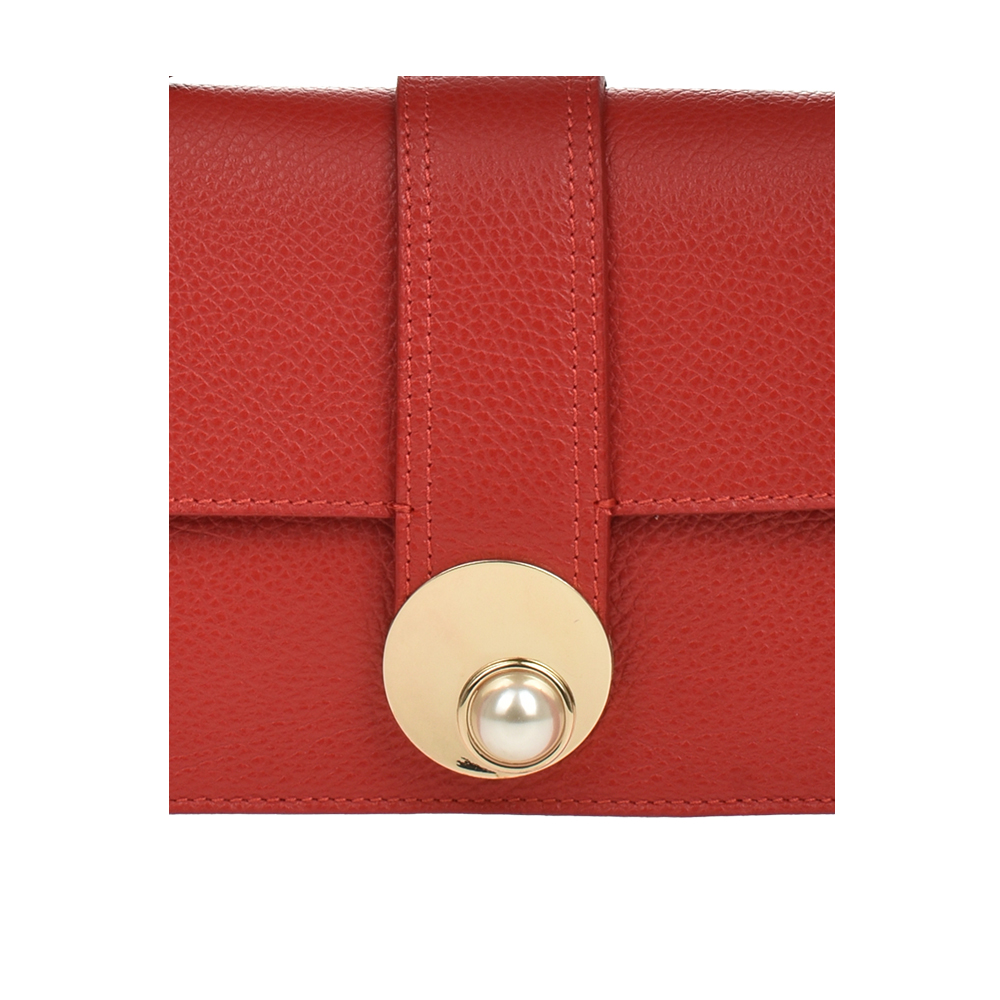 Geanta de mana din piele naturala Antonia Moretti AM1205, Rosu, #5, Bagsy