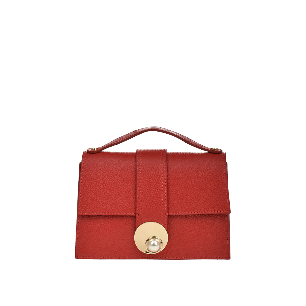 Geanta de mana din piele naturala Antonia Moretti AM1205, Rosu, #1, Bagsy