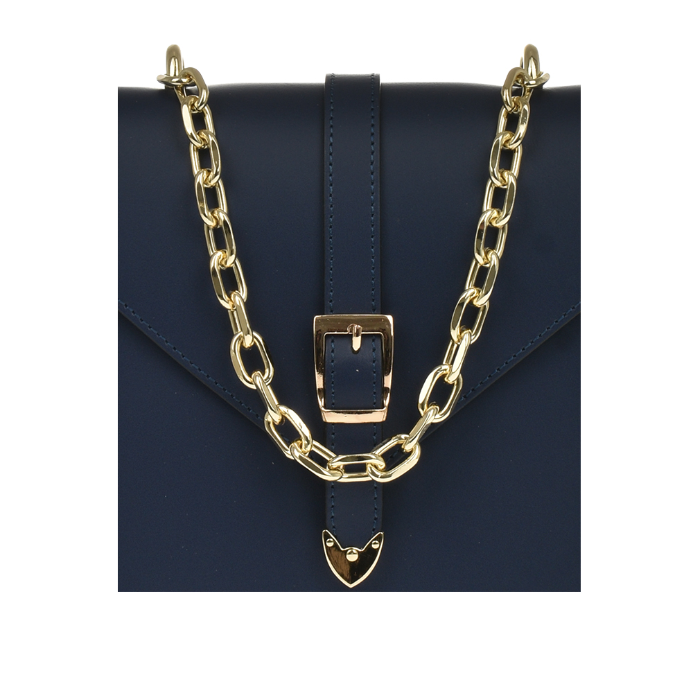 Rucsac dama din piele naturala Antonia Moretti AM1206, Albastru, #5, Bagsy