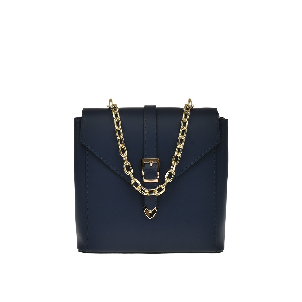 Rucsac dama din piele naturala Antonia Moretti AM1206, Albastru, #1, Bagsy