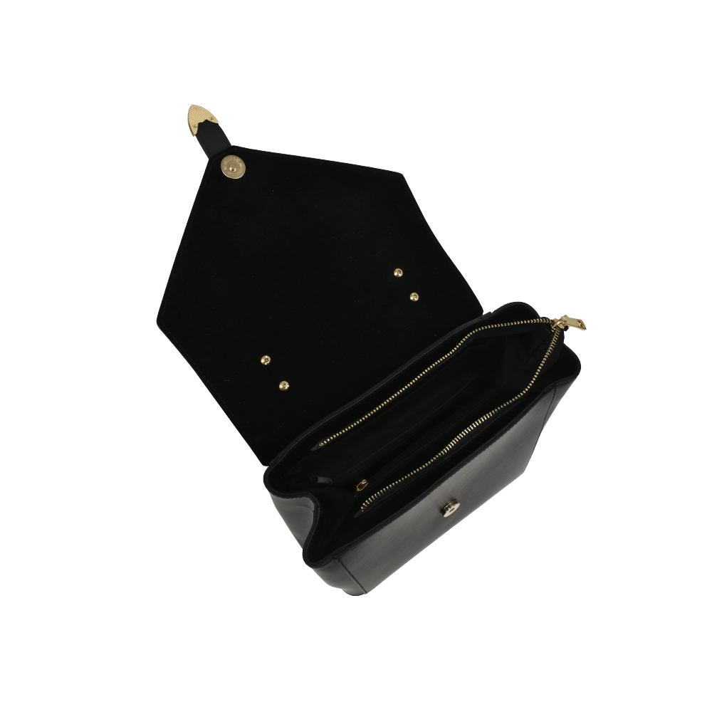 Rucsac dama din piele naturala Antonia Moretti AM1206, Negru, #4, Bagsy