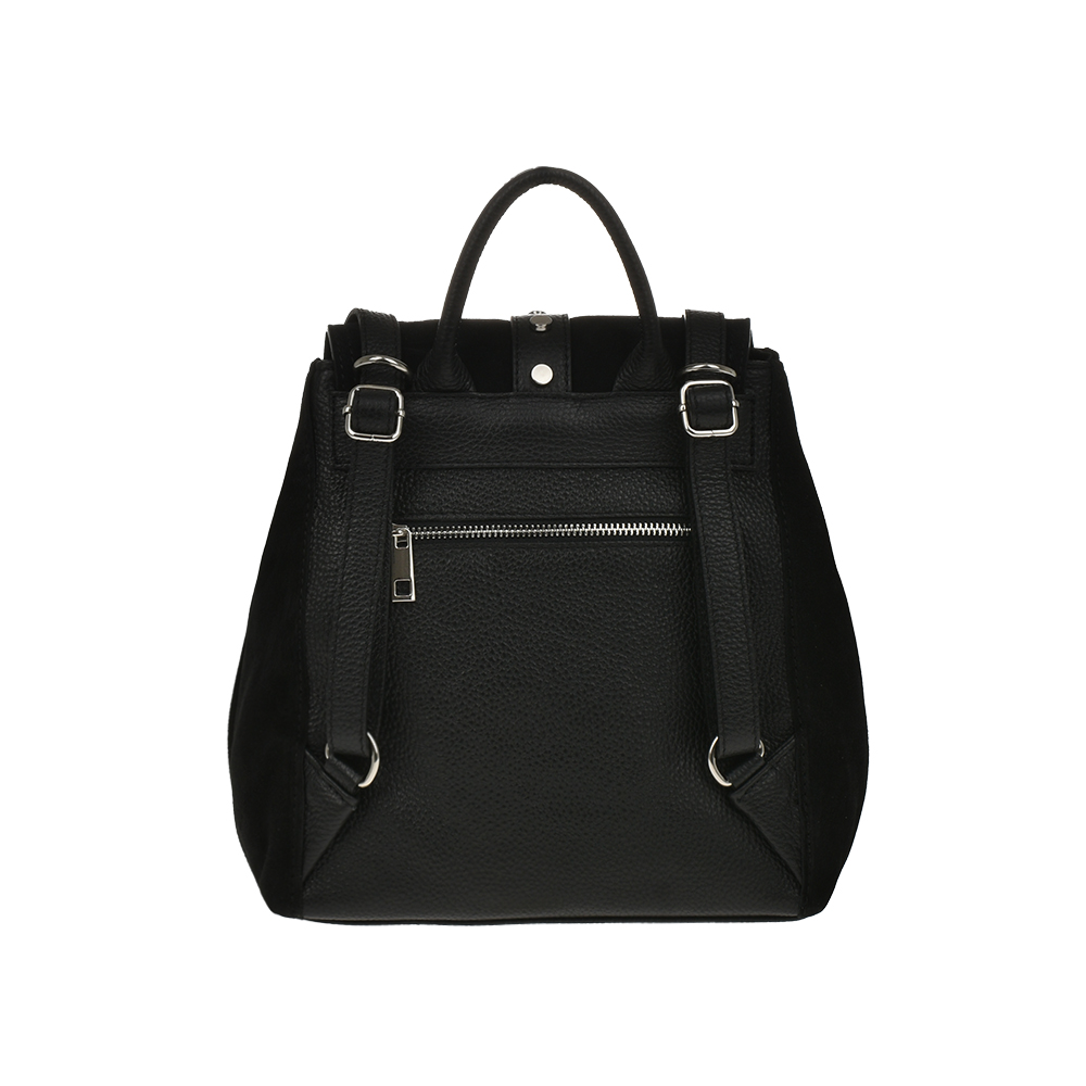 Rucsac dama din piele naturala Antonia Moretti AM1208, Negru, #3, Bagsy