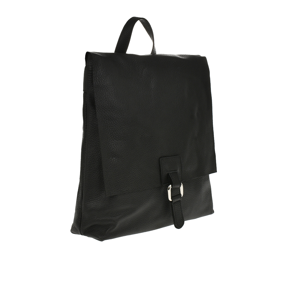 Rucsac dama din piele naturala Antonia Moretti AM1209, Negru, Nr. 2, Bagsy