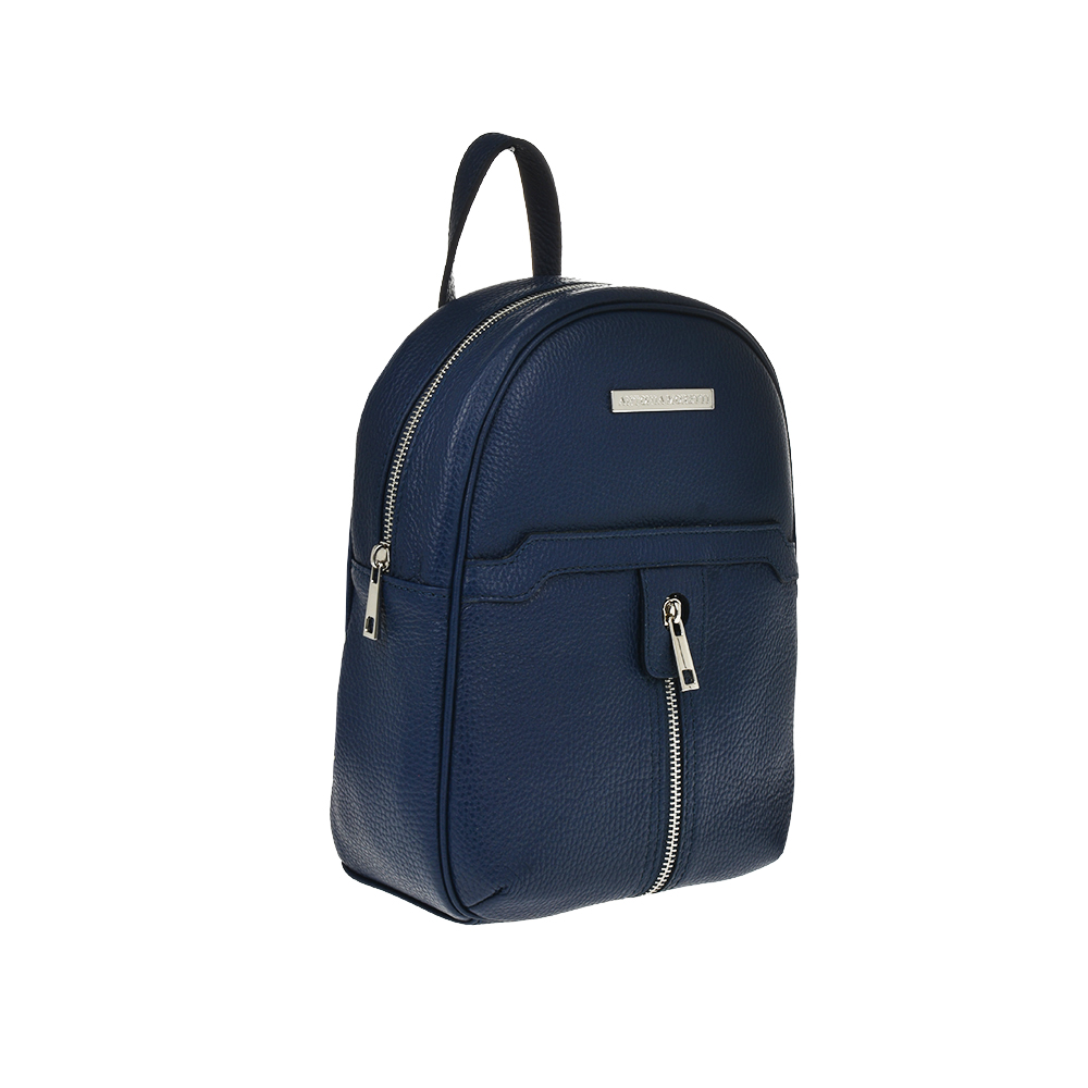 Rucsac dama din piele naturala Antonia Moretti AM1210, Albastru, #2, Bagsy