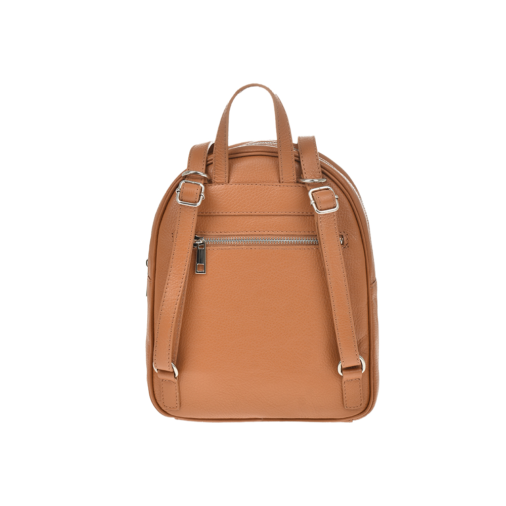 Rucsac dama din piele naturala Antonia Moretti AM1210, Cognac, #3, Bagsy