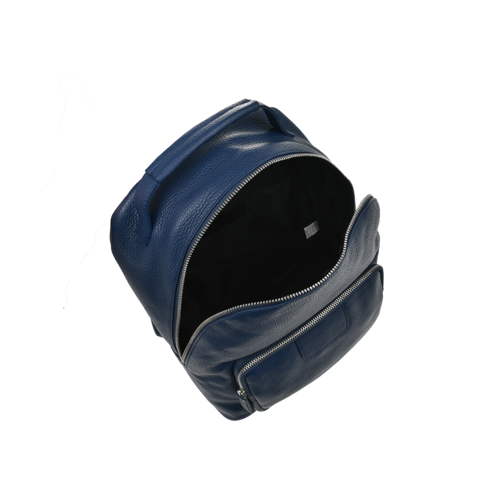 Rucsac dama din piele naturala Antonia Moretti AM1211, Albastru, #4, Bagsy