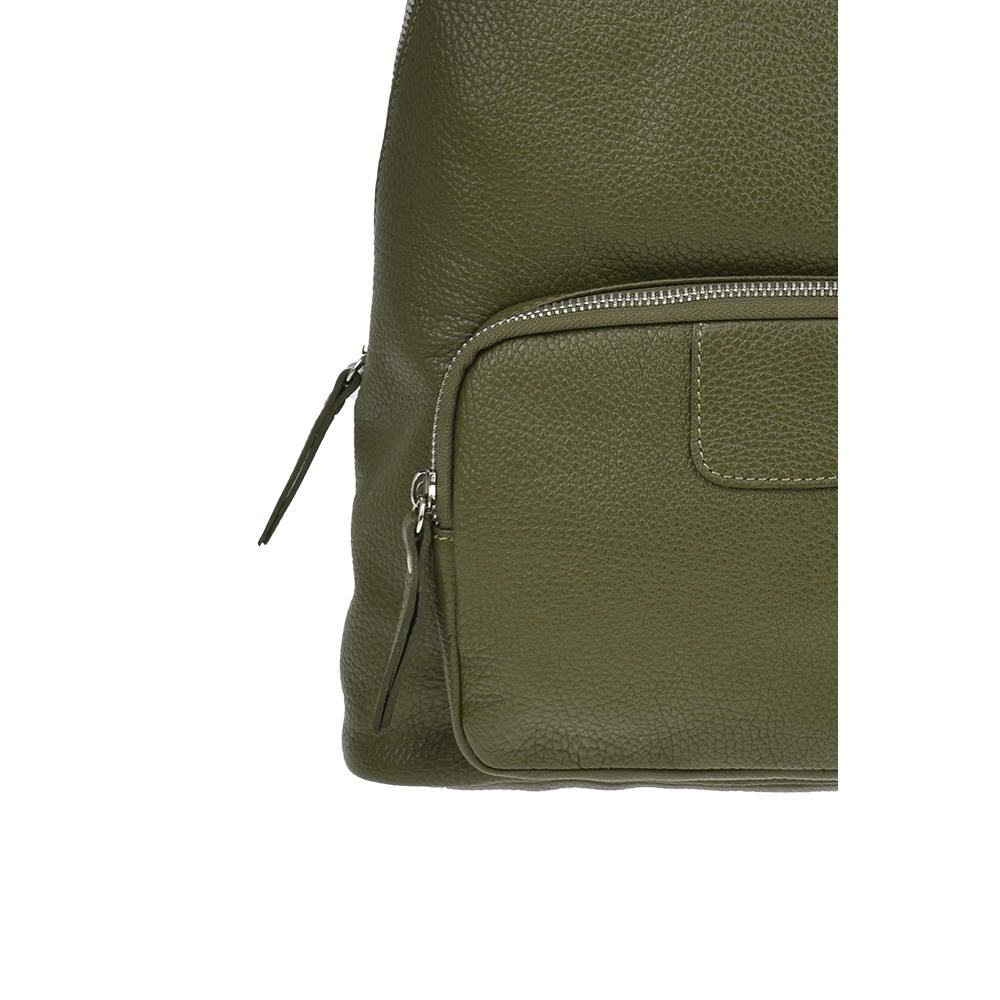 Rucsac dama din piele naturala Antonia Moretti AM1211, Verde, #5, Bagsy