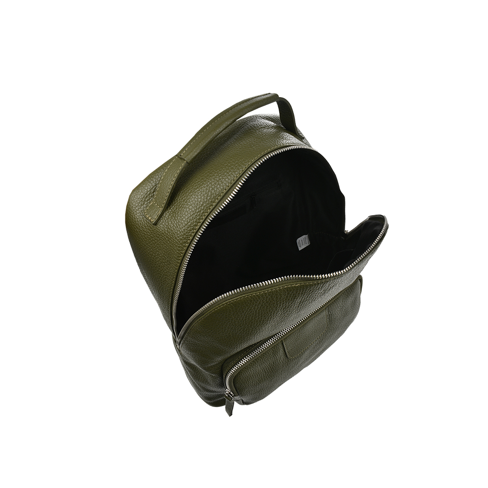 Rucsac dama din piele naturala Antonia Moretti AM1211, Verde, #4, Bagsy