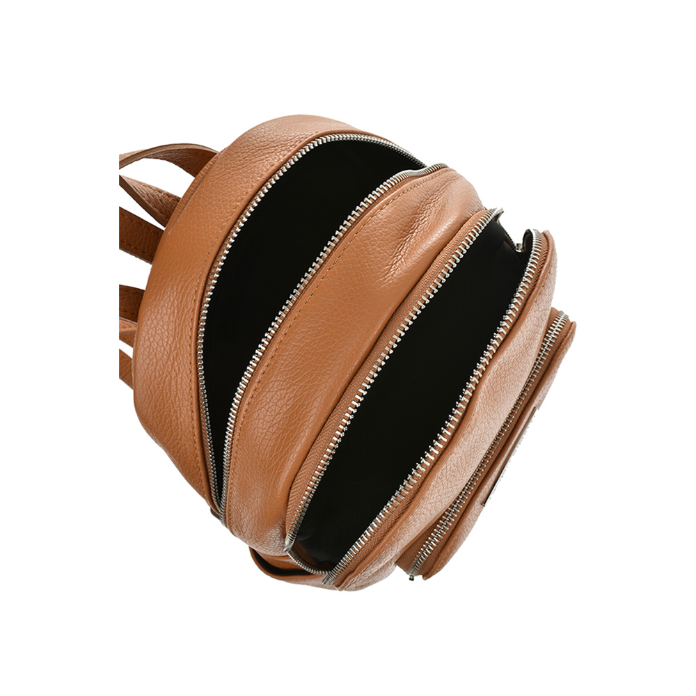 Rucsac dama din piele naturala Antonia Moretti AM1215, Cognac, #4, Bagsy