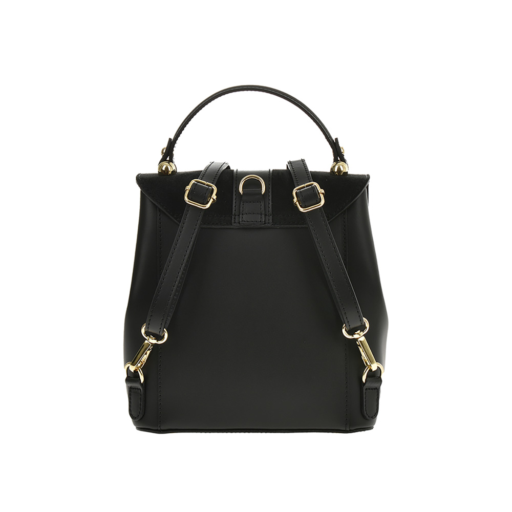 Rucsac dama din piele naturala Antonia Moretti AM1216, Negru, #3, Bagsy