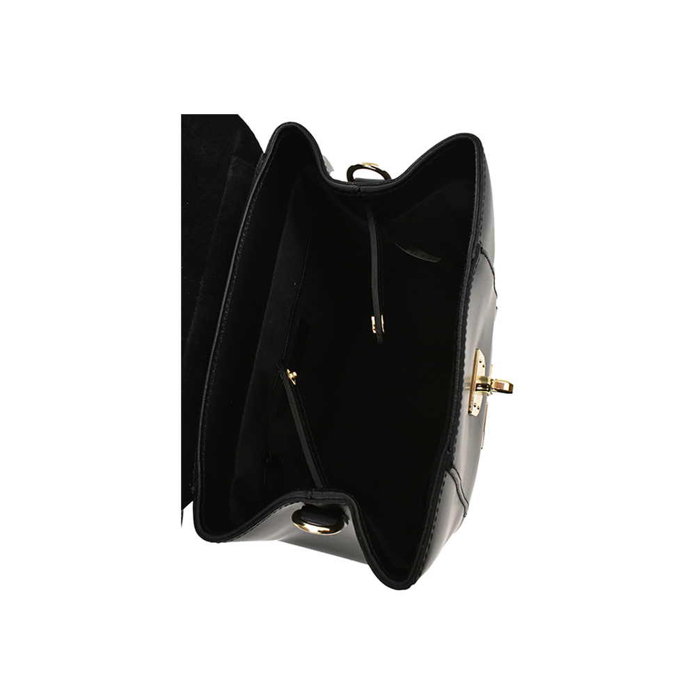 Rucsac dama din piele naturala Antonia Moretti AM1216, Negru, #4, Bagsy