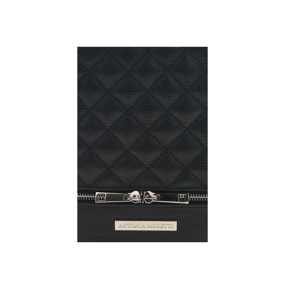 Rucsac dama din piele naturala Antonia Moretti AM1217, Negru, #5, Bagsy