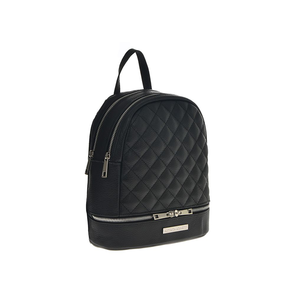 Rucsac dama din piele naturala Antonia Moretti AM1217, Negru, #2, Bagsy