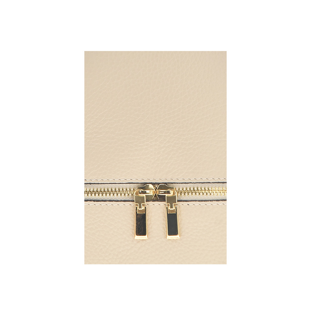 Rucsac dama din piele naturala Antonia Moretti  AM1218, Bej, #5, Bagsy