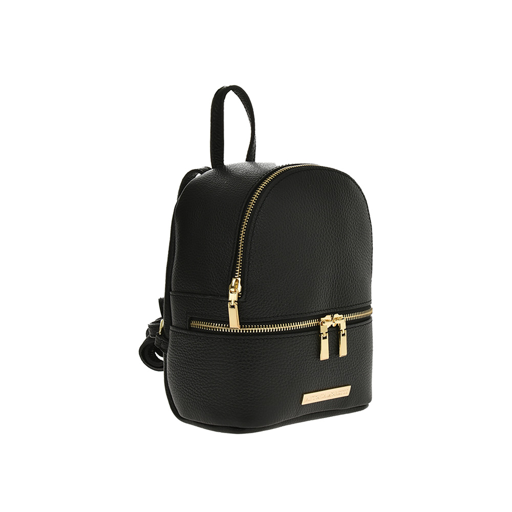 Rucsac dama din piele naturala Antonia Moretti  AM1218, Negru, #2, Bagsy