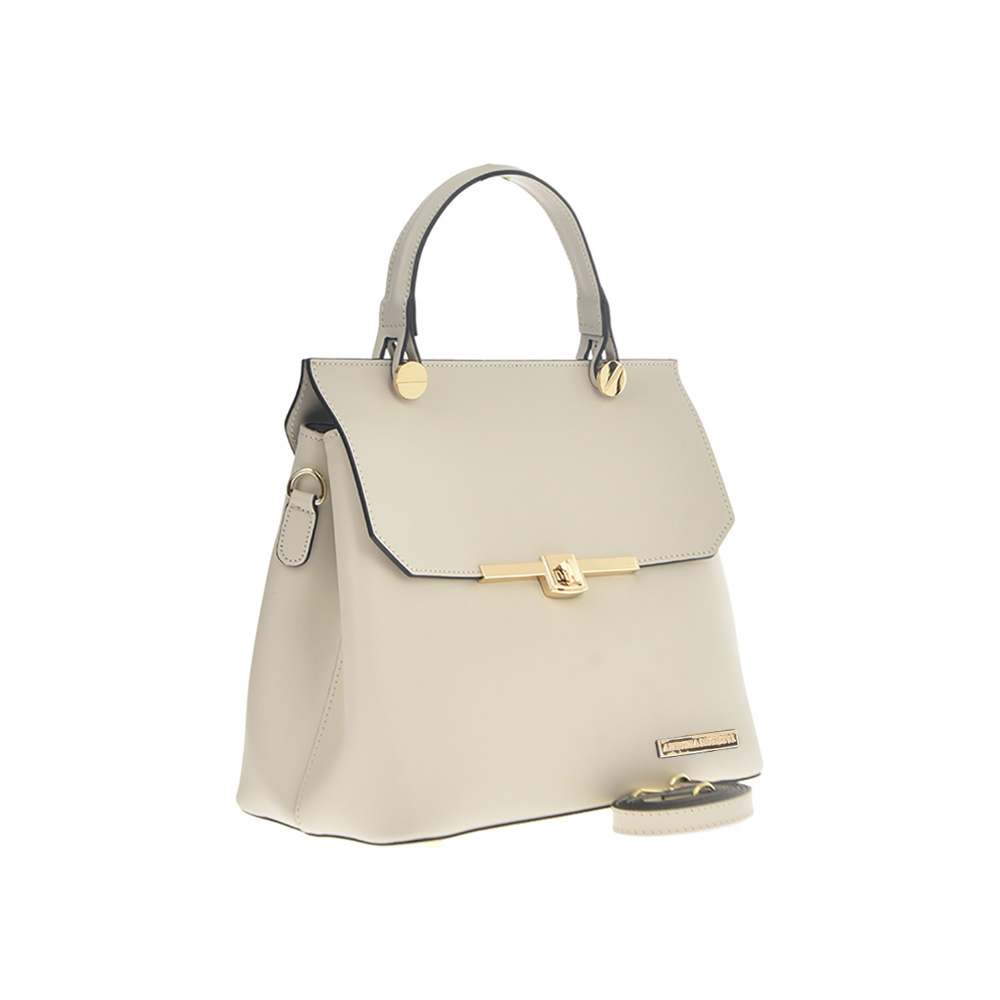 Geanta de mana din piele naturala Antonia Moretti AM1220, Bej, #2, Bagsy