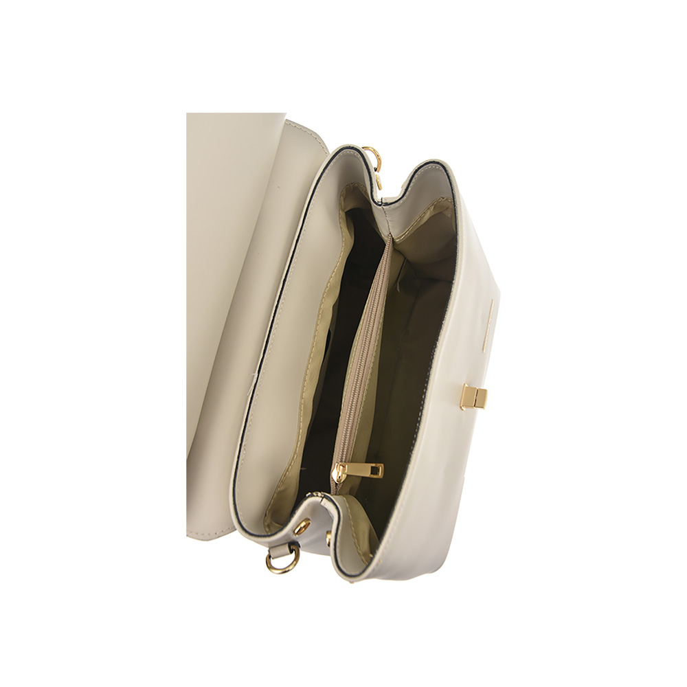 Geanta de mana din piele naturala Antonia Moretti AM1220, Bej, #4, Bagsy