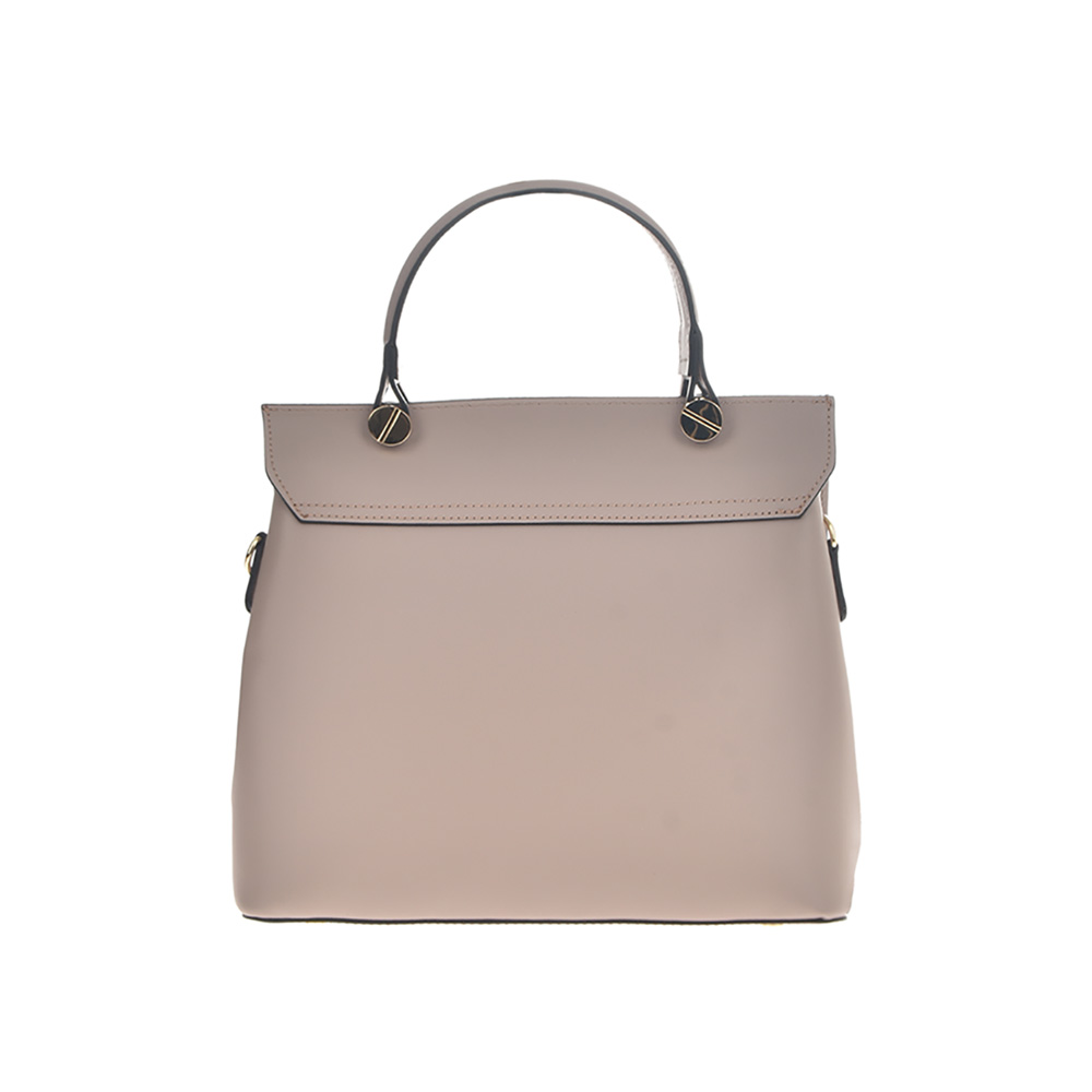 Geanta de mana din piele naturala Antonia Moretti AM1220, Roz prafuit, #3, Bagsy