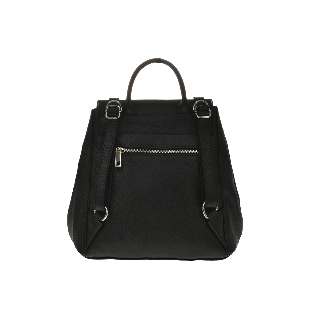 Rucsac dama din piele naturala Antonia Moretti AM1221, Negru, #3, Bagsy