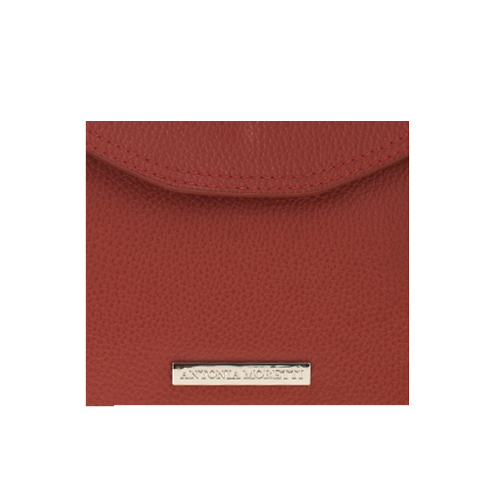 Rucsac dama din piele naturala Antonia Moretti AM1221, Rosu, #5, Bagsy