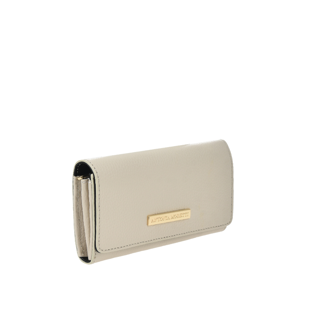 Portofel dama din piele naturala Antonia Moretti AM1232, Bej, #2, Bagsy